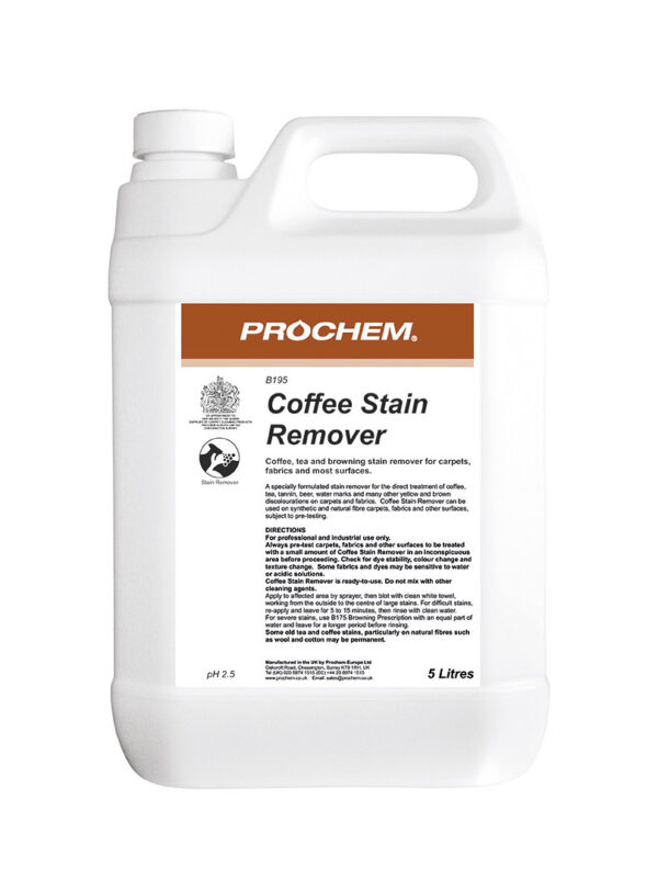 Coffee Stain Remover 5L Professional Carpet Washing Chemical