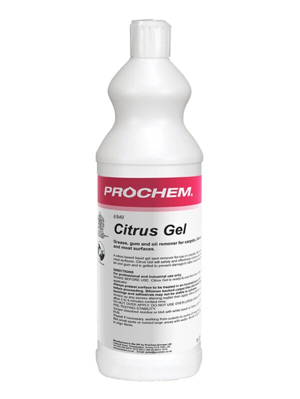 Citrus Gel 1L Professional Carpet Washing Chemical