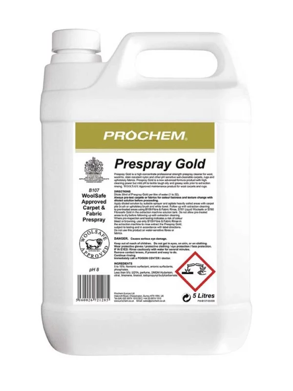 Prochem Prespray Gold Professional Carpet Washing Chemical