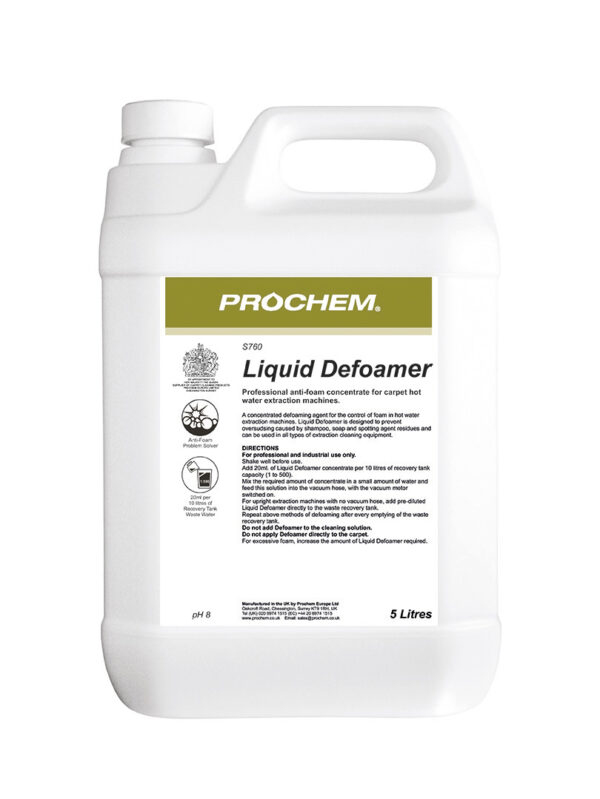 Liquid Defoamer 5L Professional Carpet Washing Chemical