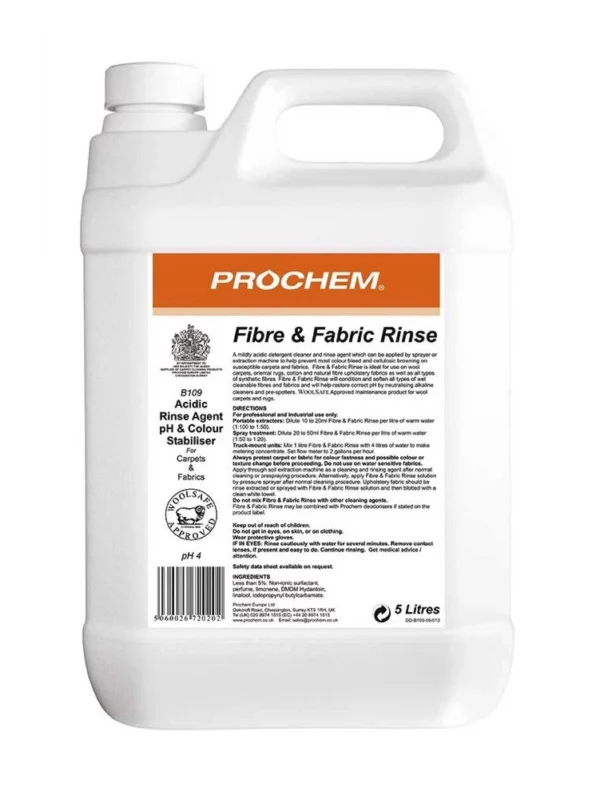 Prochem Fibre and Fabric Rinse Professional Carpet Washing Chemical