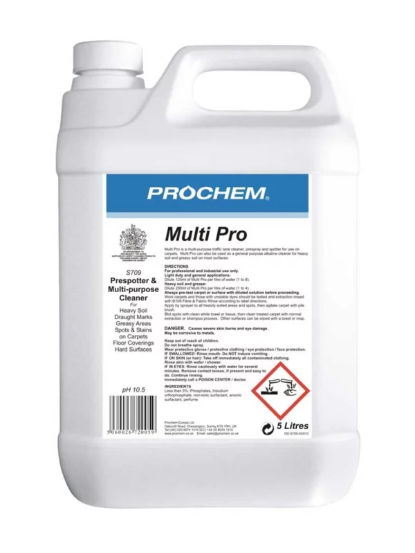 Prochem Multi Pro Professional Carpet Washing Chemical
